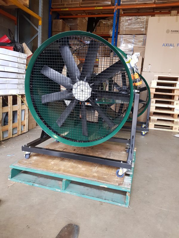 Mobile Mancoolers / Industrial Heating Cooling Ventilation Distribution Fans Warehouse Australia / Fanmaster