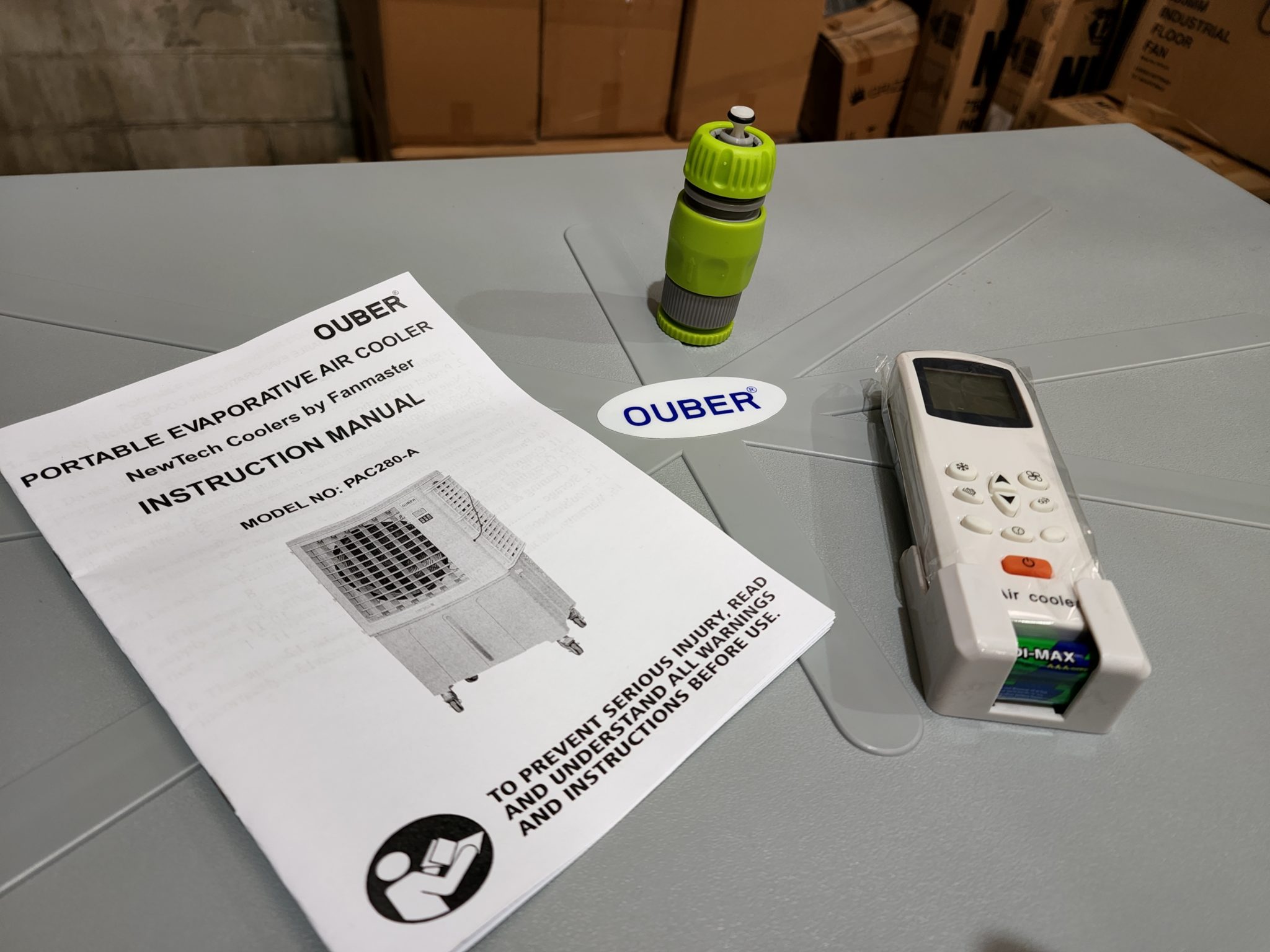 PAC280-A Portable Evaporative Air Cooler Accessories / Industrial Heating Cooling Ventilation Distribution Fans Warehouse Australia / Fanmaster