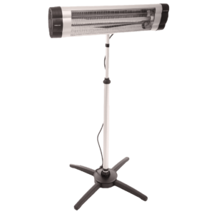 Pedestal Electric Radiant Heater 2400W / Industrial Heating Cooling Ventilation Distribution Fans Warehouse Australia / Fanmaster